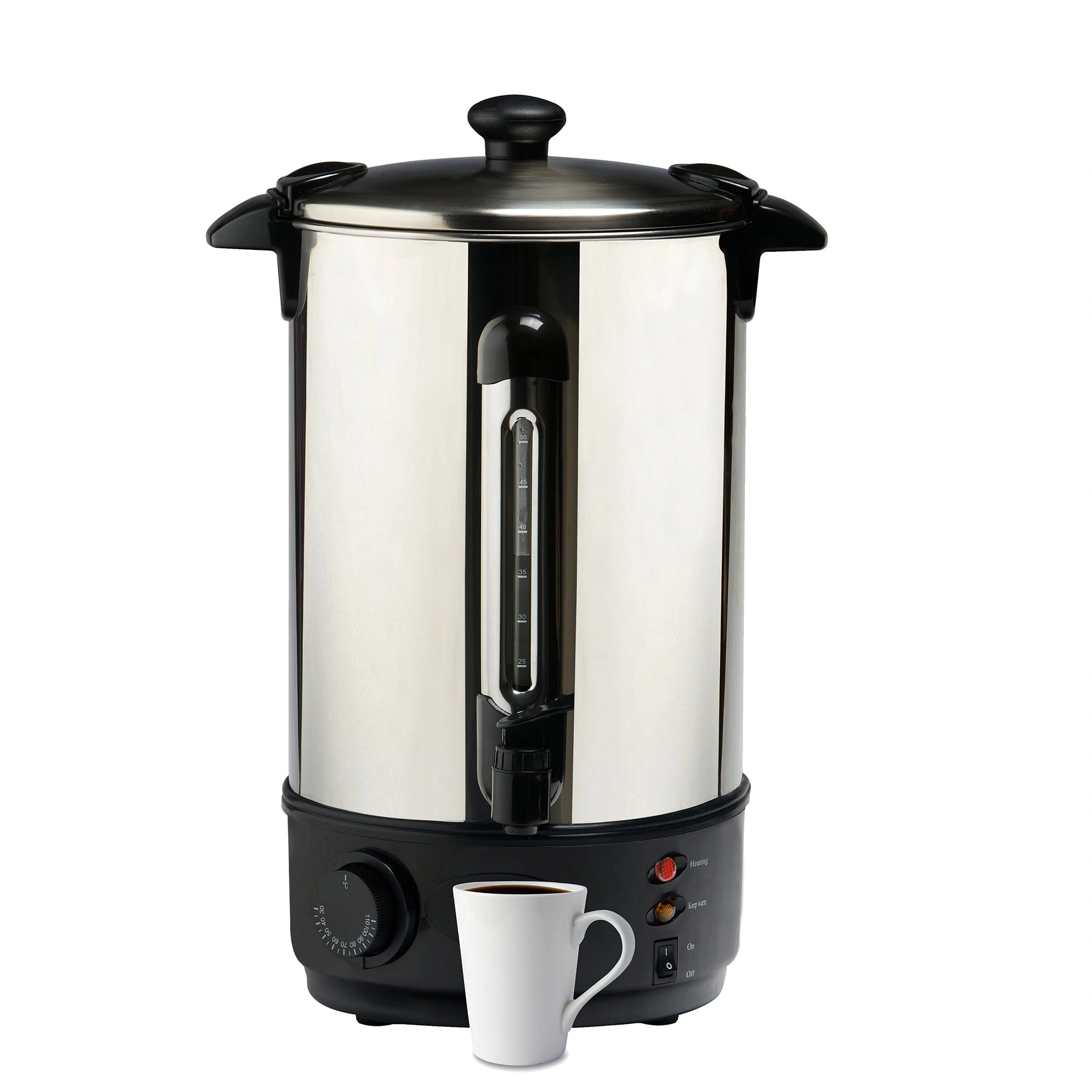 Luxury Stainless Steel Hot Water Urn – 2000W & Precise Temp Control!