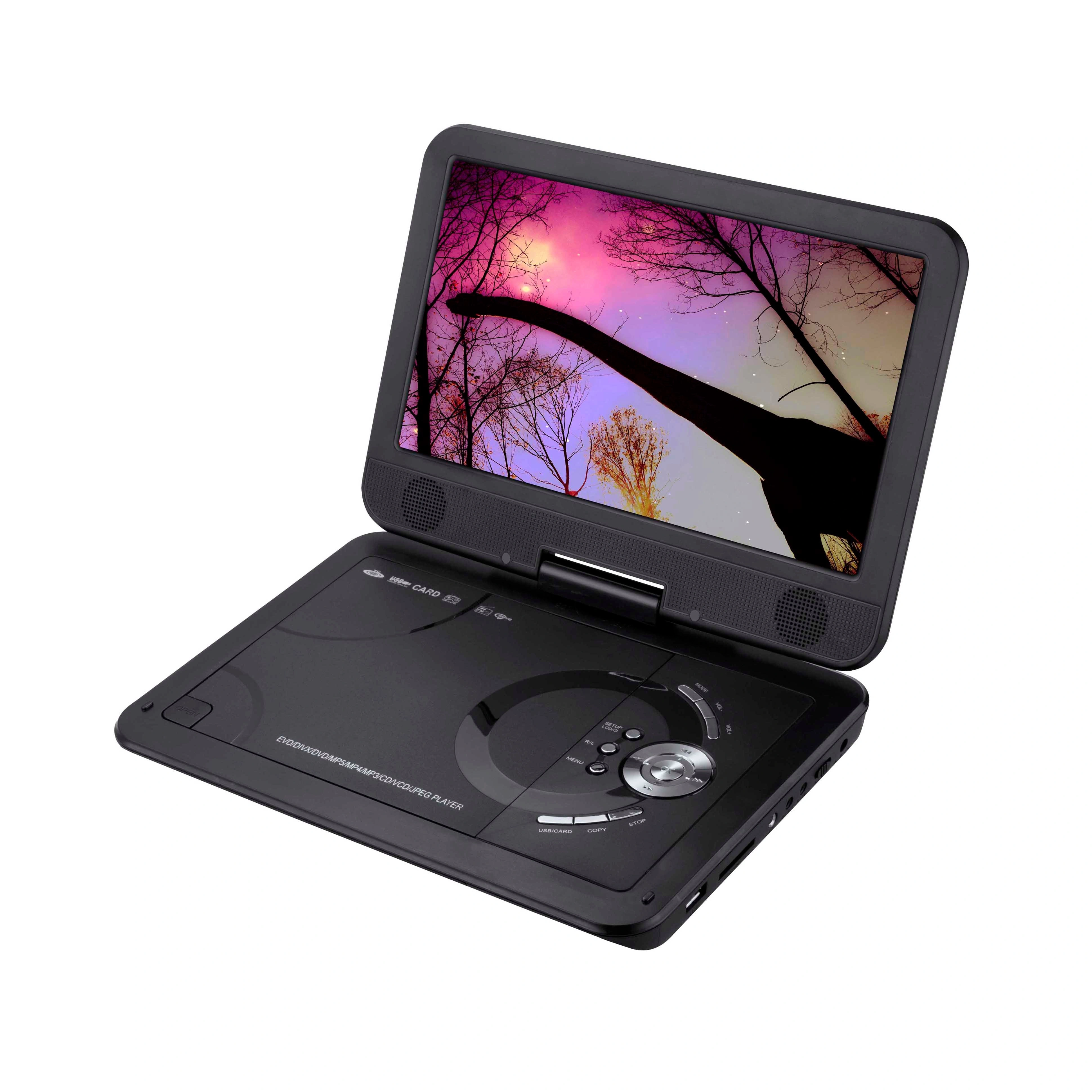10.1 Portable DVD Player w/ 270-Degrees Swivel-Screen & Rechargeable